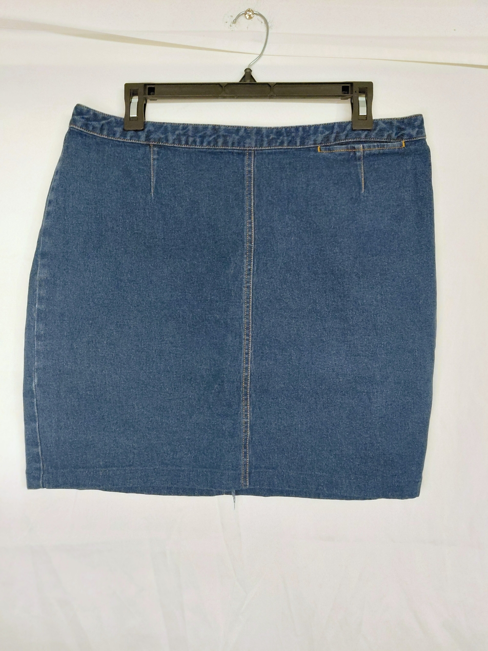 Isaac Mizrahi Blue Denim Mini Skirt